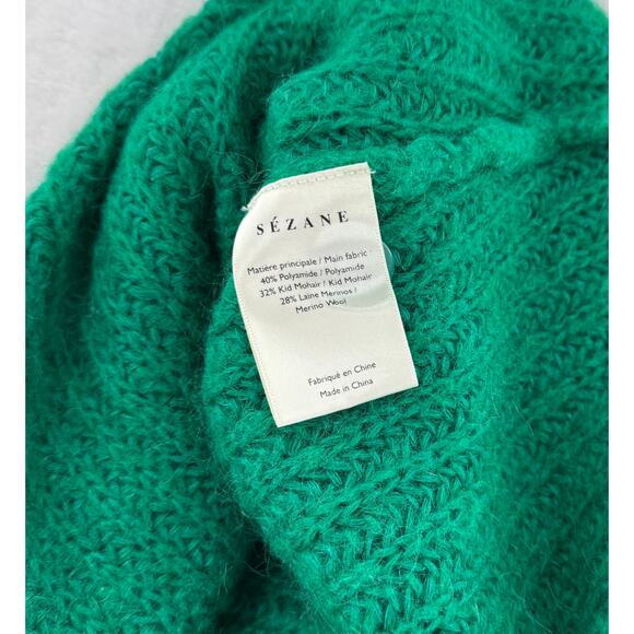 Sezane Emerald Button-Up Sweater - Picture 5 of 7